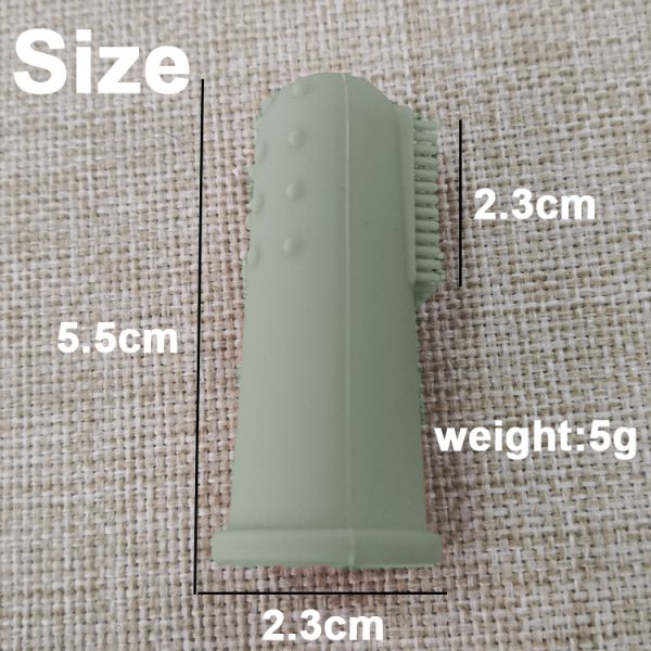 Apricot Baby Silicone Products Soft Finger Toothbrush With Packaging Box