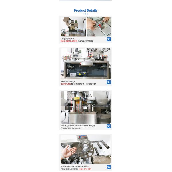 Automatic Blister Packing Machine Liquid Olive Oil Jam Sauce Ketchup Honey Butter Cheese Paste Marmalade Chocolate