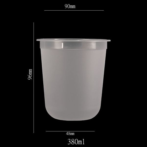 Frosted Takeaway Disposable Plastic Cups Custom Cold Cups