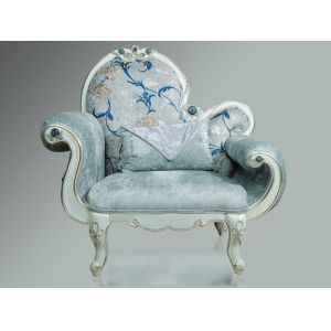 Quality Elegant Blue Classic Arm Chair for sale