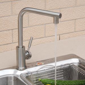 Quality Cupc 360 Degree 304 Stainless Steel Kitchen Faucet Deck Mounted for sale