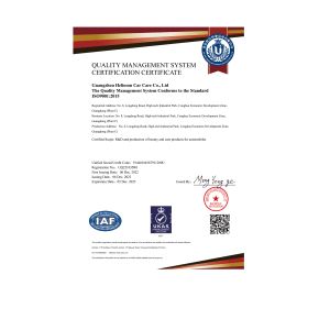 Guangzhou Helioson Car Care Co., Ltd. Certifications