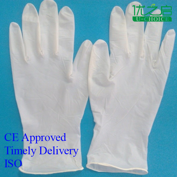 Buy Non Powder Sterile Surgical Gloves , Health Inspection Disposable Latex Gloves at wholesale prices