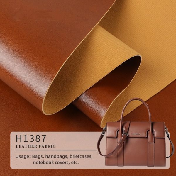 Oil Wax PVC Leather For Bags 1.7mm Thickness Embossed Faux Leather Anti Fouling