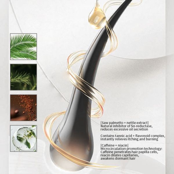 Blue Copper Peptide Anti Hair Loss Serum Balance Microecology ODM