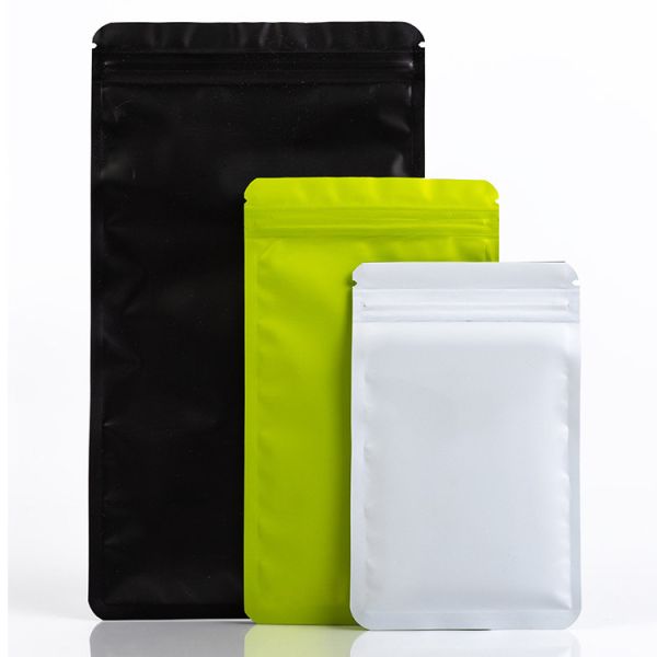 Matte Self Sealing Bag Solid Color Double-Sided Opaque Sealed Bag Aluminum Foil Plated Packaging Bag