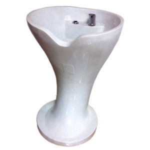Quality Fiberglass Salon Equipment Parts Free Standing Sink With 82cm Height for sale