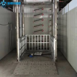 Quality Stainless Steel Hydraulic Guide Rail Cargo Lift 1000-15000kg Capacity for sale