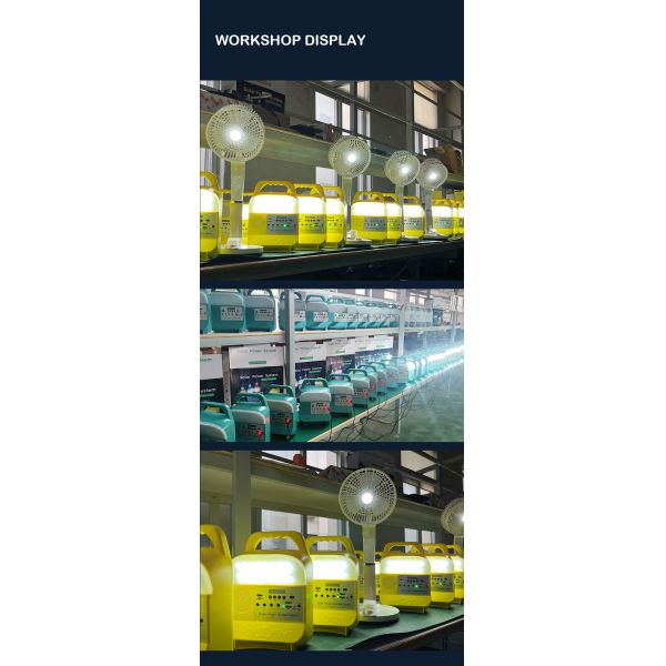 Off Grid Solar Energy Lighting System Portable Rechargeable Power Station