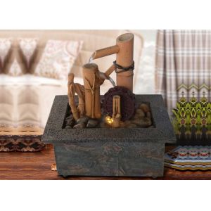 Quality 8 Inch European Style Bamboo Indoor Waterfall Fountain for sale