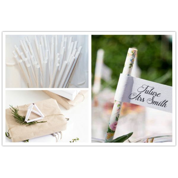 Food Grade White Straw Paper Roll Slitted for Drinking FDA FSC Certificate