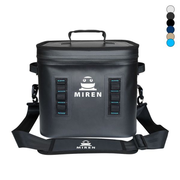 Black 24-Can Soft Cooler Pack Is Great For Outdoor Picnics And Fishing