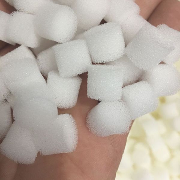 White Cylindrical Polyurethane Filter Cotton Compressor Filter Element