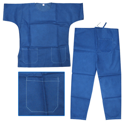 Protective Disposable Scrub Suits For Hospital Nursing Patient