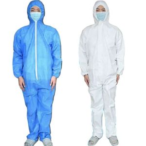 Quality Nonwoven Safety Isolation Gown Disposable Coverall Suit Tough And Durable for sale