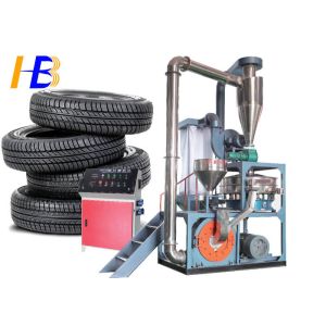 Quality Truck Tyre Rubber Recycling Machine , 75kw Polymer Plastic Scrap Grinder for sale
