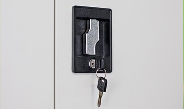 Tambour Unit Office Metal File Cabinet With Planter Box On Top Commercial Use