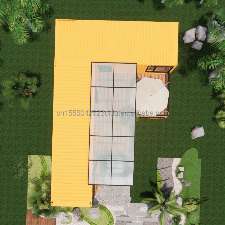 20ft Prefabricated Container House for Hotel by Manufacturers Modern Design Villa Family Residence Villa