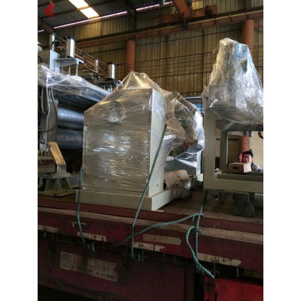 720 mm width Five Rollers PVC Calender Machine With PLC control touch screen