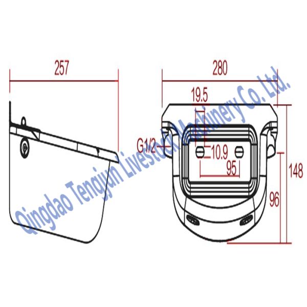 Automatic Livestock Sheep Water Bowls SS304 Left And Right Water Inlets