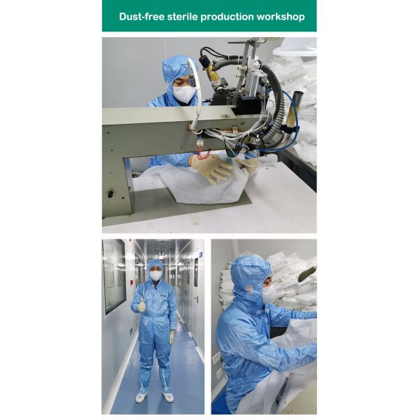 Disposable medical isolation clothing anti-virus clothing disposable one-piece protective clothing