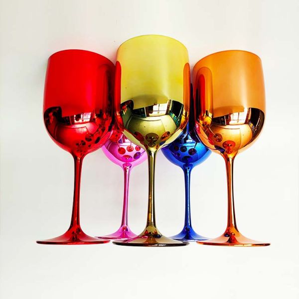 Rose Gold Moet & Chandon Champagne Glasses Flutes Plastic Ice Imperial Acrylic Wine Glass