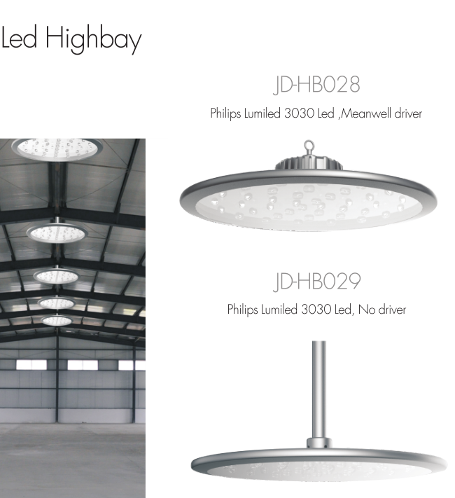 Indoor Dimmable High Bay LED Lighting High Strength Cover Impact Resistance