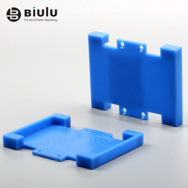 Blue Color Cast Nylon Sheet , Cnc Turning Parts Mrico Machining OEM / ODM