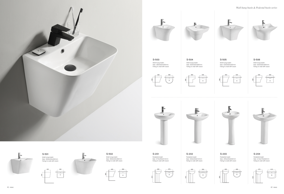 Art Wash Basin for Easy Installation Suitable for Hotel Bathroom Counter Wash Basin