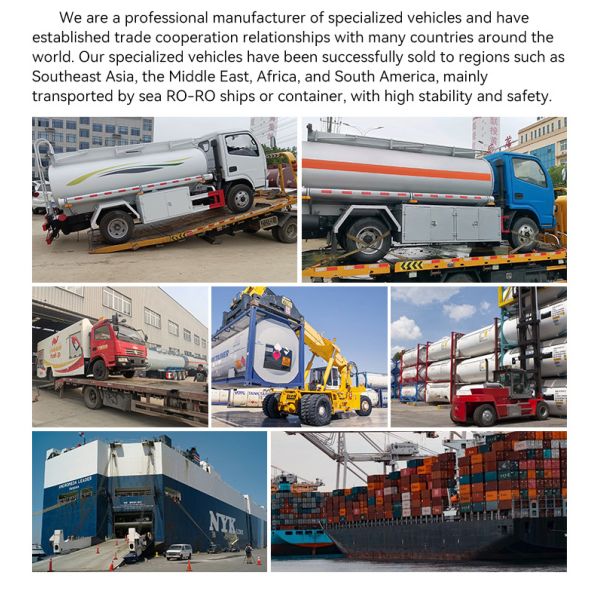 Right Drive Heavy Duty Carbon Steel Tank Truck 4x2 Oil Refuelling Truck 1-10T Capacity