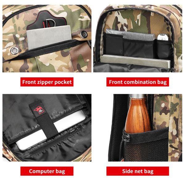 Oxford 65 Liter Hiking Backpack Camouflage Hiking Backpack OEM/ODM