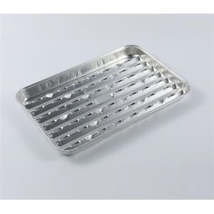 Disposable kitchen BBQ cooking rectangular aluminum foil baking roasting pan