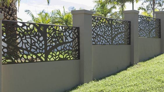 Architectural Metal Aluminum Decorative Laser Cut Fencing Panels or steel panels
