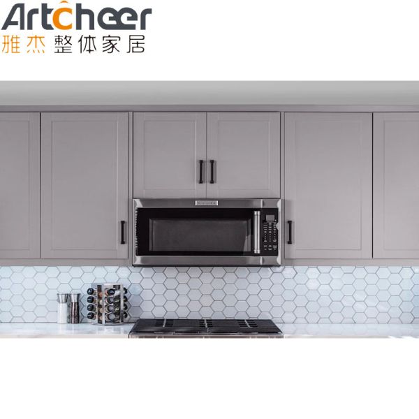 Traditional German Plywood Kitchen Cabinet with Pure Acrylic Countertop at a Reasonable