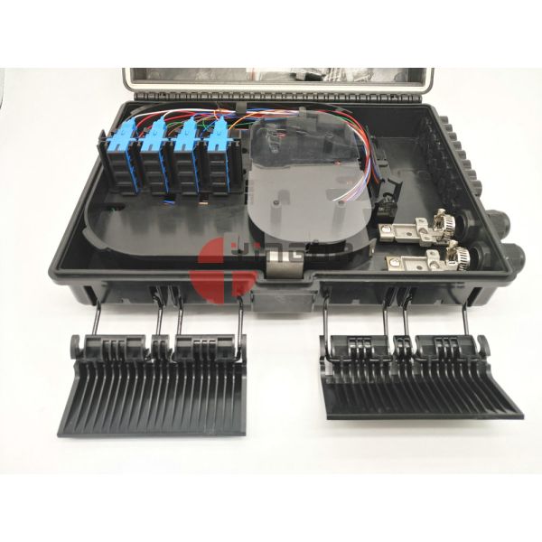 FTTH 16 Ports Fiber Termination Box Fiber Optic Splitter Box IP65 Wall Mounted