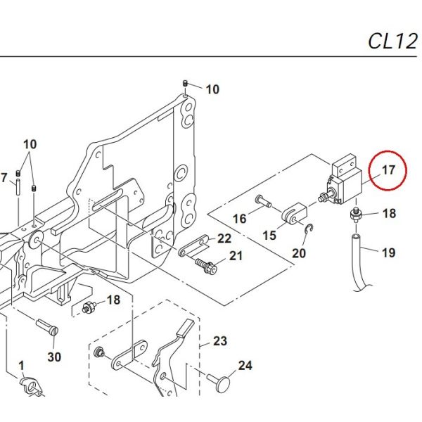 KW1-M2285-00X KW1-M2285-000 BSA16*10-304W Cylinder For CL12/16mm Feeder