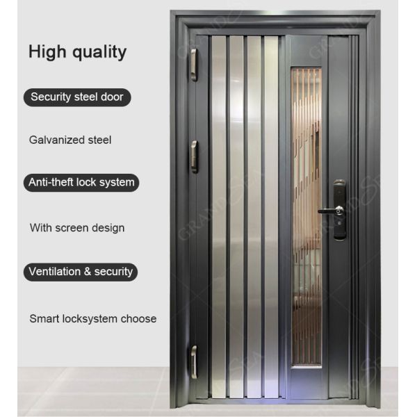 Modern Design Foshan Aluminum Pivot Entrance Door for Residential Main Entry Exterior French House Villa Front Entry Pivot Door