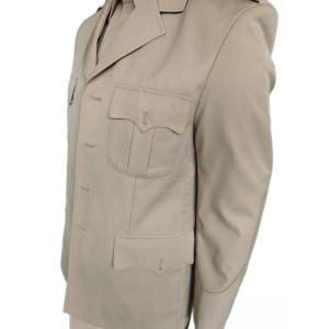 Khaki Military Dress Uniform Set 45 Wool Blend Jacket Shirt Trousers