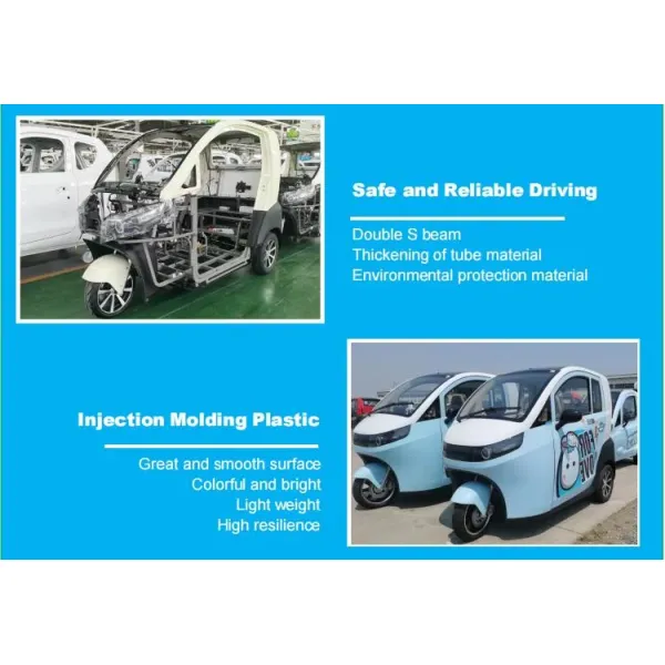 China Factory Directly Supply Cheap Price Electric Vehicle Low Speed Three Wheel Electric Car with EEC