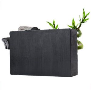 China Handmade Deep Cleansing Bar Soap , Organic Bamboo Charcoal Soap on sale