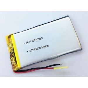 Quality 500 Cycles Custom LiPo Battery 3.7V 2000mAh Overcharge Protection for sale