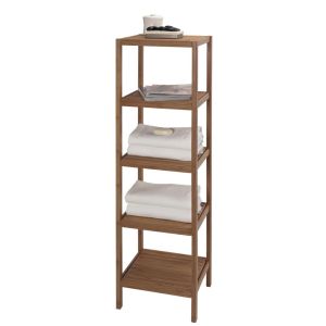 Quality modern wood bathroom storage shelving for sale