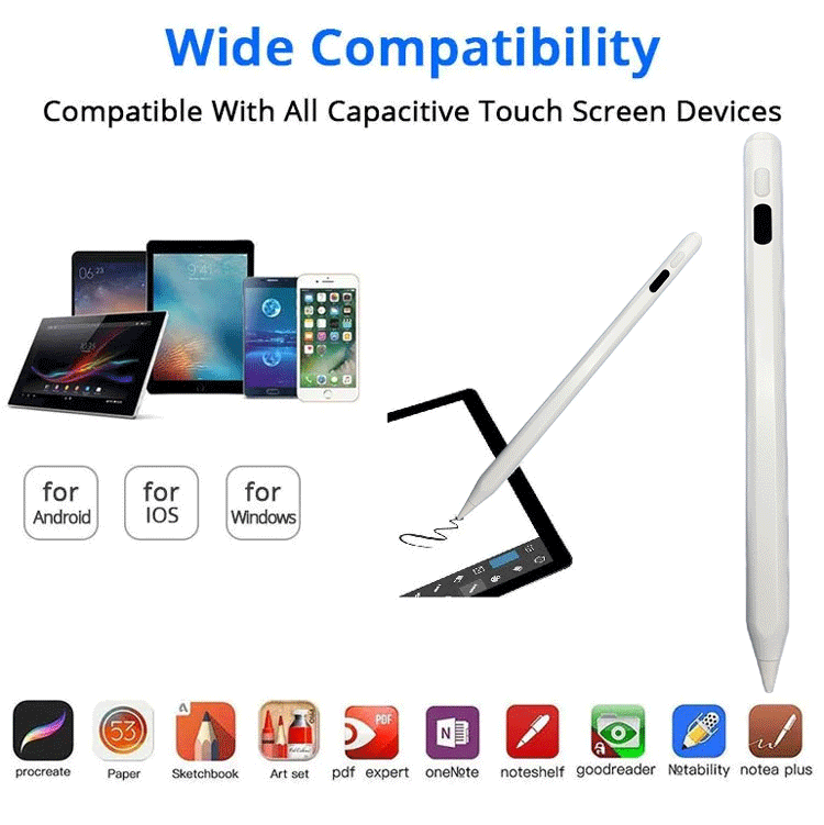 Personalised Aluminum LCD Writing Tablet Pen Palm Rejection Stylus For Ipad