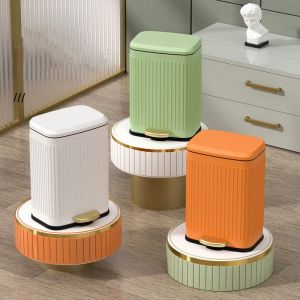 Quality Wholesale Commerical 13 Gallon Bathroom Metal Step Trash Cans for sale