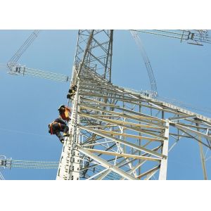 Quality Transmission Power Line Tower , Angle Steel Member Lattice Steel Towers for sale
