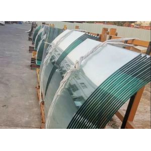 Quality Heat Strengthened Bent Tempered Glass for Curved Handrail Glass for sale
