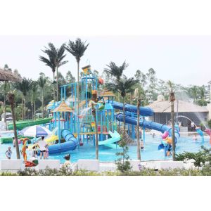 Quality Large aqua playground equipment in waterpark projects , aqua park games for sale