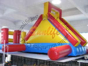 China Exciting Long Outdoor Inflatable Backyard Water Slide For Kids And Adults on sale