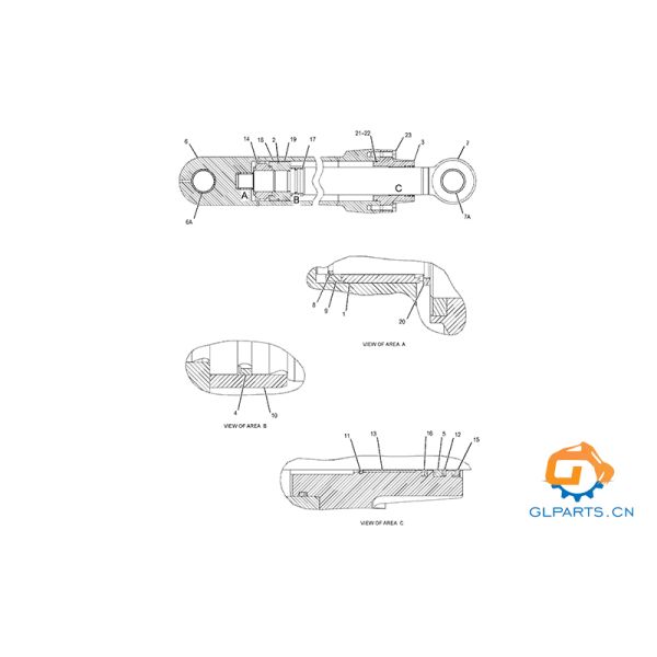 370-6692 225-4526 E349 349E L E349D Arm Cylinder Excavator Hydraulic Cylinder