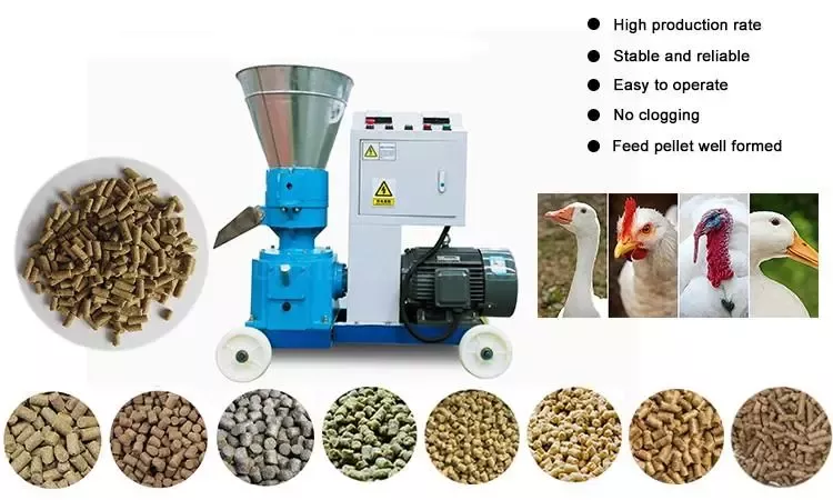 Pig Sheep Poultry Feed Maker Chicken Cattle Cow Feed Pellet Maker